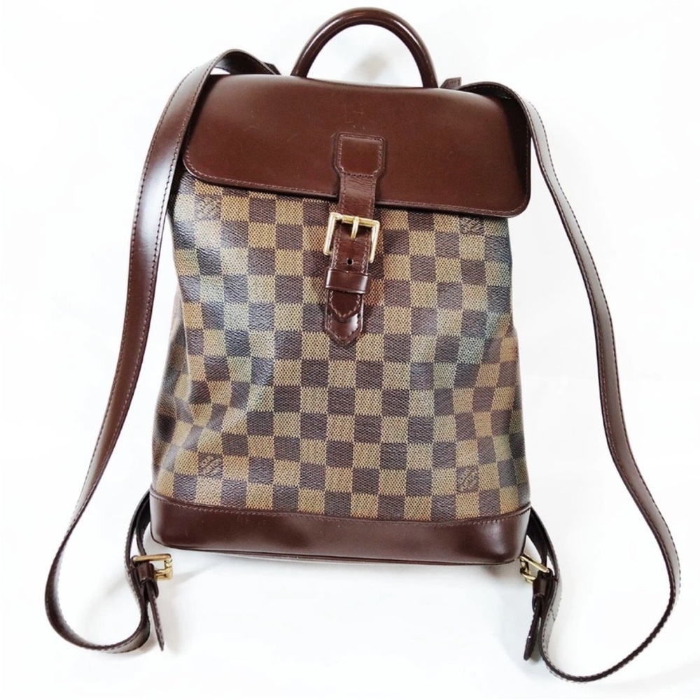 Louis Vuitton Damier Ebene Brown
Leather Backpack
